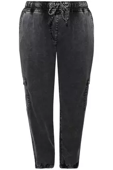 Зауженные джинсы-карго Angel of Style, черный