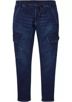 Зауженные джинсы-карго обычного кроя John Baner Jeanswear, синий