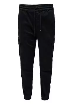 Зауженные джинсы-карго Salsa Jeans, черный