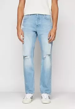 Зауженные джинсы Karl Lagerfeld Jeans, серо-синий