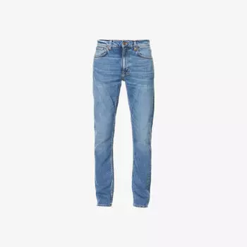 Зауженные джинсы Lean Dean узкого кроя Nudie Jeans, оранжевый