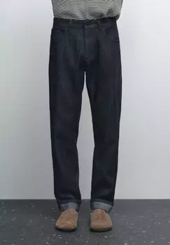 Зауженные джинсы LIGHTWEIGHT Massimo Dutti, цвет Mottled Dark Blue