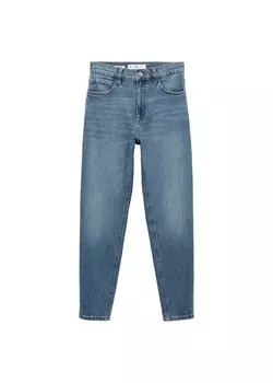 Зауженные джинсы MANGO, синий деним