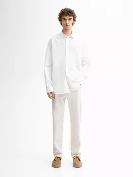 Зауженные джинсы Massimo Dutti, бежевый