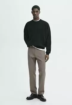 Зауженные джинсы Massimo Dutti, хаки