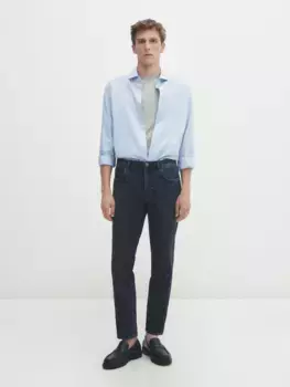 Зауженные джинсы Massimo Dutti, индиго