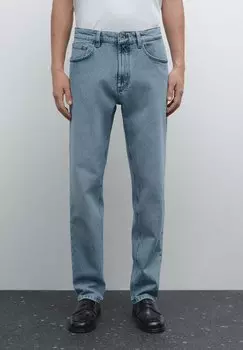 Зауженные джинсы Massimo Dutti, темно-синий