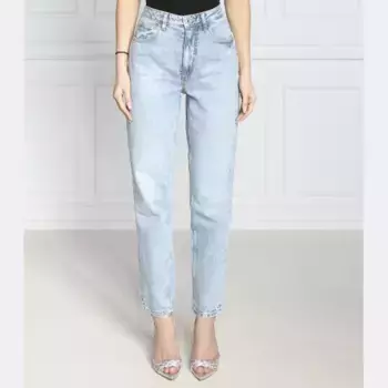 Зауженные джинсы Mom Jeans Guess, синий
