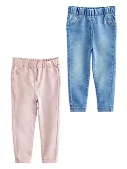 Зауженные джинсы Next, цвет Blue denim/Rose