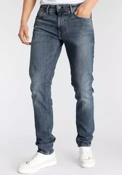 Зауженные джинсы Pepe Jeans, синий деним