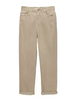 Зауженные джинсы Pull&Bear, бежевый