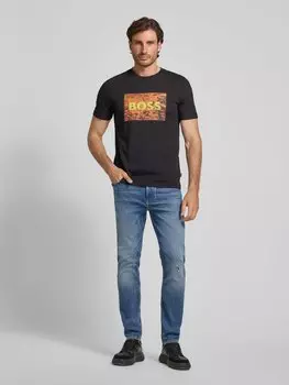 Зауженные джинсы с 5 карманами, модель «TABER» BOSS Orange, синий