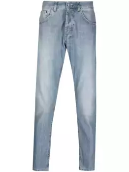 Зауженные джинсы с эффектом потертости DONDUP, синий