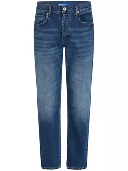Зауженные джинсы с эффектом потертости Karl Lagerfeld Jeans, синий