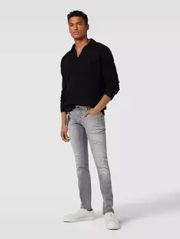 Зауженные джинсы с цепочкой Antony Morato, светло-серый