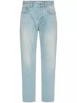 Зауженные джинсы с логотипом VLogo Signature VALENTINO GARAVANI, синий