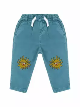 Зауженные джинсы с принтом Stella McCartney, тёмно-синий