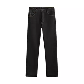 Зауженные джинсы с высокой посадкой Massimo Dutti high-waist Slim Fit, черный