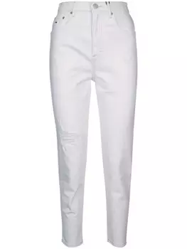 Зауженные джинсы с высокой посадкой Tommy Jeans, белый