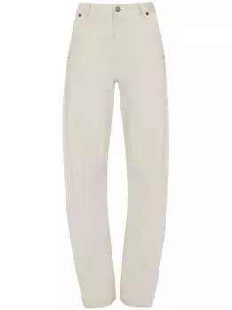 Зауженные джинсы с заниженной талией VICTORIA BECKHAM, нейтральный