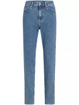 Зауженные джинсы с завышенной талией Karl Lagerfeld Jeans, синий