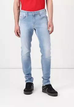 Зауженные джинсы SCANTON SLIM Tommy Jeans, цвет Denim Mid Light Blue