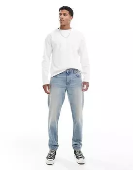 Зауженные джинсы в средне-синем оттенке ASOS DESIGN