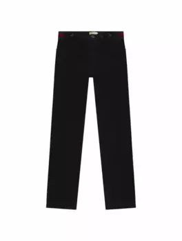 Зауженные джинсы Web Gucci, черный