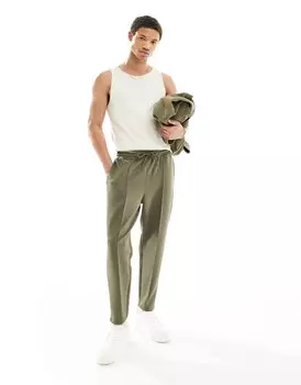 Зауженные джоггеры цвета хаки ASOS DESIGN