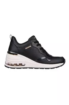 Зауженные кроссовки Million Air-Hotter Air из кожи Skechers, черный