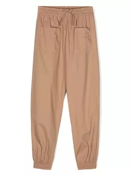 Зауженные поплиновые брюки DONDUP KIDS, бежевый