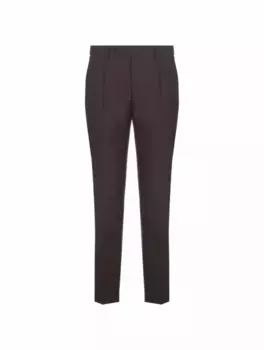 Зауженные шерстяные брюки Berwich, серый