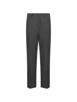 Зауженные шерстяные брюки Brunello Cucinelli, серый