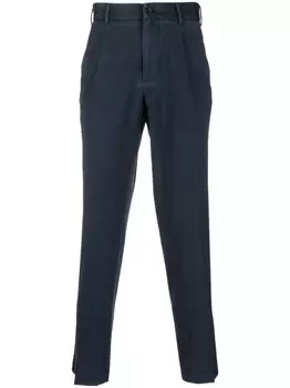 Зауженные шерстяные брюки Dell'oglio, синий