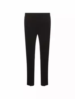 Зауженные шерстяные брюки Dolce&Gabbana, черный