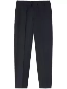 Зауженные шерстяные брюки JIL SANDER, синий