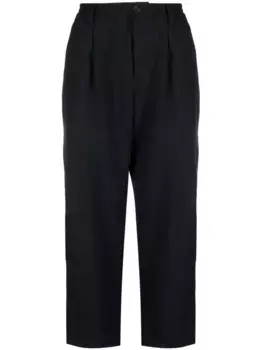 Зауженные шерстяные брюки Marni, синий