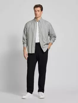 Зауженные шерстяные брюки с завязками на шнурке, модель «Como» Les Deux, черный