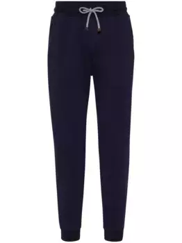 Зауженные спортивные брюки Brunello Cucinelli, синий