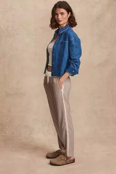 Зауженные спортивные брюки Next, серый