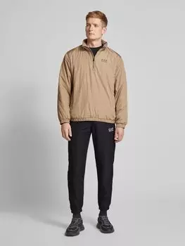Зауженные спортивные брюки с этикеткой EA7 Emporio Armani, черный
