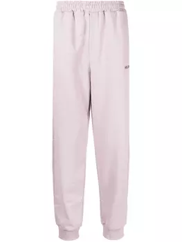 Зауженные спортивные брюки с логотипом Helmut Lang, фиолетовый