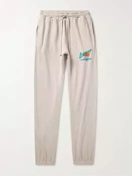 Зауженные спортивные штаны Club Hoops из хлопкового джерси с логотипом PASADENA LEISURE CLUB, кремовый