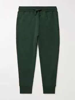 Зауженные спортивные штаны из джерси из смеси хлопка и кашемира Kingsman, зеленый