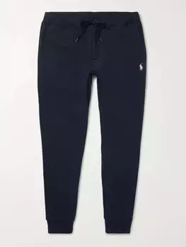 Зауженные спортивные штаны из джерси узкого кроя POLO RALPH LAUREN, нави