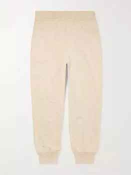 Зауженные спортивные штаны из хлопкового джерси Federico Curradi, бежевый