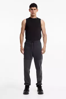 Зауженные технические джоггеры drymove с карманами на молнии H&M, черный