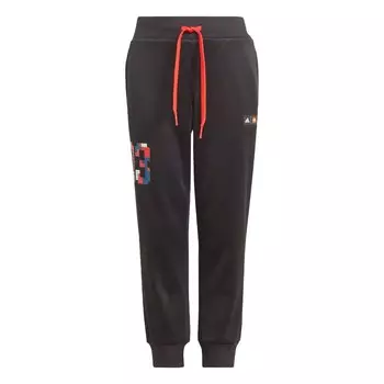 Зауженные тренировочные брюки Adidas, черный