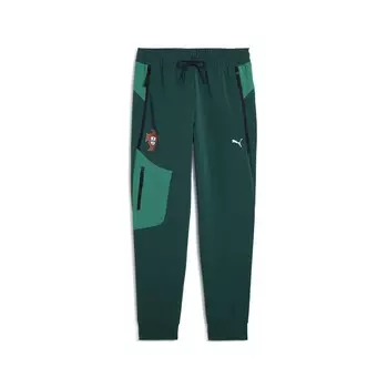 Зауженные тренировочные брюки PUMA Portugal, цвет Emerald/Grass green