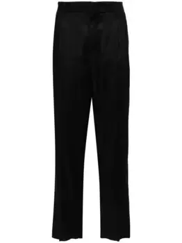 Зауженные твиловые брюки Lardini, черный